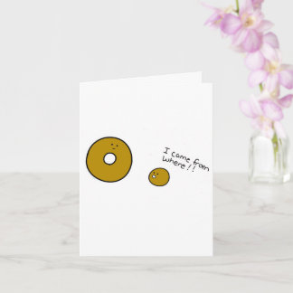 Blank Doughnut Baby Showcard Karte