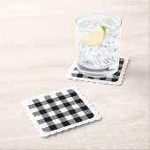 Blank Edge White und Black Buffalo Kariert Untersetzer (Vor Ort)