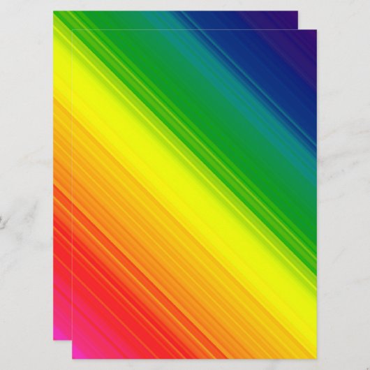 Blank Einladung, heller Gay Pride Regenbogenfarben Einladung (Vorne/Hinten)