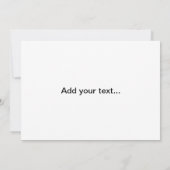 Blank Einladung mit sehr schönem Foto im Garten (Rückseite)