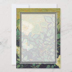 Blank Einladung, Van Gogh Wild Rose Einladung