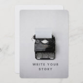 Blank-Einladungskarte "Schreiben Sie Ihre Geschich Einladung (Vorne/Hinten)