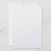 Blank-Einladungskarte "Schreiben Sie Ihre Geschich Einladung (Rückseite)