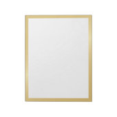 Blank Elegant Gold Notizblock (Rotiert)