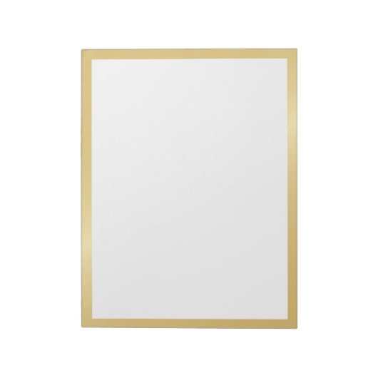 Blank Elegant Gold Notizblock (Rotiert)