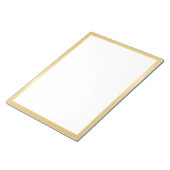 Blank Elegant Gold Notizblock (angewinkelt)