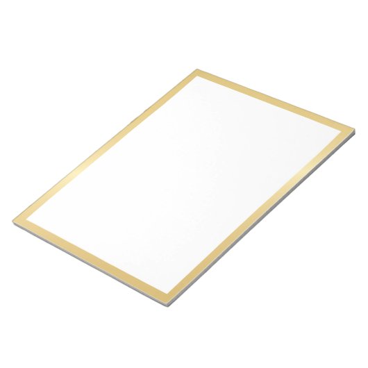Blank Elegant Gold Notizblock (angewinkelt)
