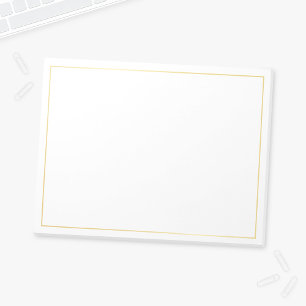 Blank Elegant Gold Notizblock
