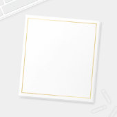 Blank Elegant Gold Notizblock