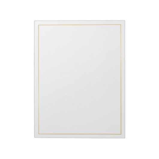 Blank Elegant Gold Notizblock (Rotiert)