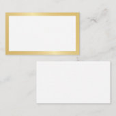 Blank Elegant Gold Wedding Platzkarte (Vorne/Hinten)