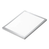 Blank Elegant Silver Notizblock (Rotiert)