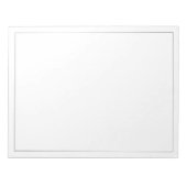 Blank Elegant Silver Notizblock (Vorderseite)