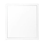 Blank Elegant Silver Notizblock (Vorderseite)