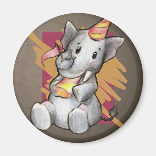 Blank Elephant Magnet (Vorne)