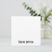 BLANK - ENTwerfen SIE IHRE EIGENE - SCHAFFEN SIE I Einladung (Stehend Vorderseite)