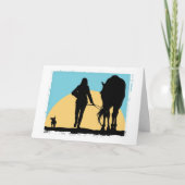 Blank-Equestrier-Grußkarte Karte (Vorderseite)