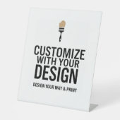 Blank-Ereignisanzeige-Zeichen für anpassbare 10 x Sockelschild (Vorderseite)