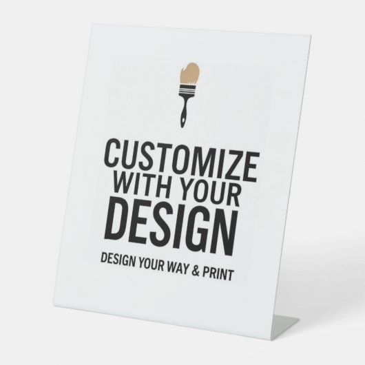 Blank-Ereignisanzeige-Zeichen für anpassbare 10 x Sockelschild (Vorderseite)