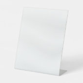 BLANK ERSTELLEN SIE IHR EIGENES WEISSES SATIN SOCKELSCHILD (Vorderseite)