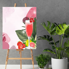 Blank erstellen Sie Ihre eigene Blase Brunch Mimos Poster