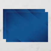 BLANK ERSTELLEN SIE IHRE EIGENE BLAUE EINLADUNG (Vorne/Hinten)