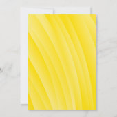 BLANK ERSTELLEN SIE IHRE EIGENE GELBE EINLADUNG (Rückseite)