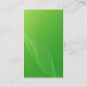 BLANK ERSTELLEN SIE IHRE EIGENE GRÜNE GESCHÄFTSKAR VISITENKARTE (Rückseite)