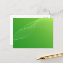 BLANK ERSTELLEN SIE IHRE EIGENE GRÜNE POSTCARD POSTKARTE
