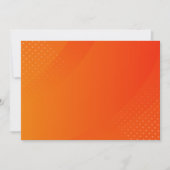 BLANK ERSTELLEN SIE IHRE EIGENE ORANGE-EINLADUNG EINLADUNG (Vorderseite)