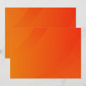 BLANK ERSTELLEN SIE IHRE EIGENE ORANGE-EINLADUNG EINLADUNG (Vorne/Hinten)