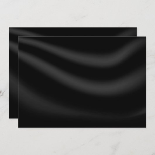 BLANK ERSTELLEN SIE IHRE EIGENE SCHWARZE EINLADUNG (Vorne/Hinten)