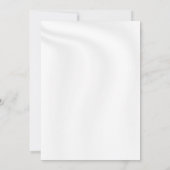 BLANK ERSTELLEN SIE IHRE EIGENE WEISSE SATIN-EINLA EINLADUNG (Rückseite)
