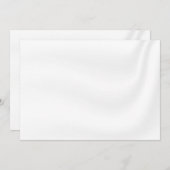 BLANK ERSTELLEN SIE IHRE EIGENE WEISSE SATIN-EINLA EINLADUNG (Vorne/Hinten)