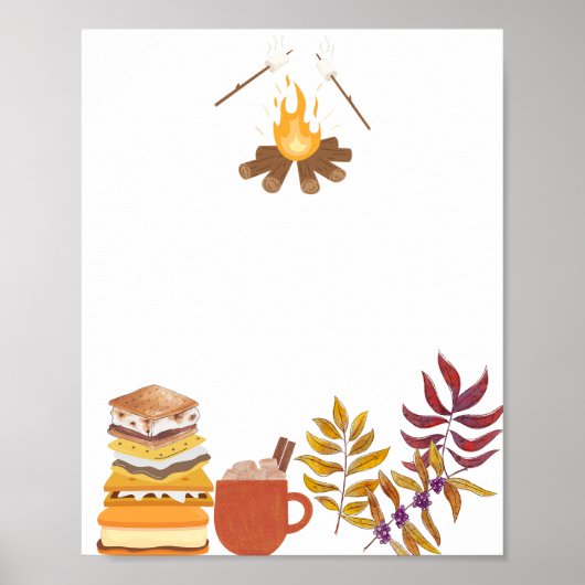 Blank Erstellen Sie Ihren eigenen Spaß Campfire Ho Poster (Vorne)