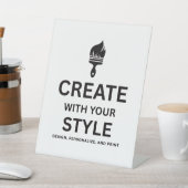 Blank Event Display Sign Custom Editable Design Sockelschild (In SItu)