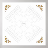 Blank Family Tree 4-Way Pedigree (7 Generation) Poster (Vorne)