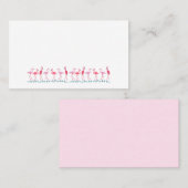 Blank-Flamingos-Tischsitze Platzkarten (Vorne/Hinten)