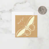 Blank Flank Dankeschön Karte mit Schmetterling (Vorderseite/Rückseite Beispiel)