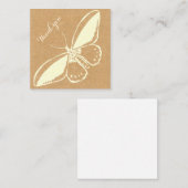 Blank Flank Dankeschön Karte mit Schmetterling (Vorne/Hinten)