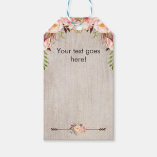 Blank floral boho favorit Tag Geschenkanhänger