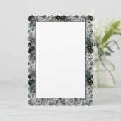 Blank-Floral-Einladung Einladung (Stehend Vorderseite)