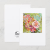 Blank florales verändertes Foto Art Notecard Dankeskarte (Vorne/Hinten)