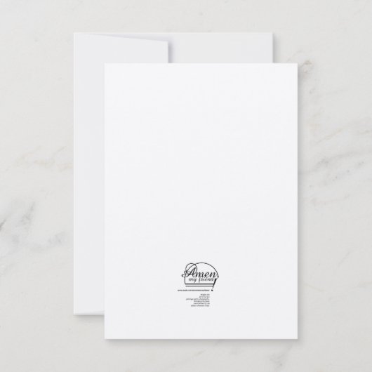 Blank florales verändertes Foto Art Notecard Dankeskarte (Rückseite)