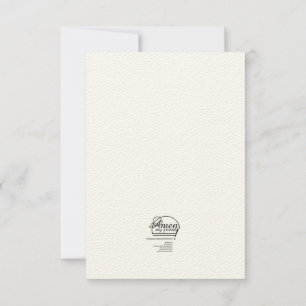 Blank florales verändertes Foto Art Notecard Dankeskarte