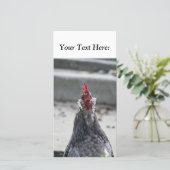 Blank Foto Card, Rooster (Stehend Vorderseite)