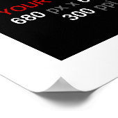 Blank Foto Collage Frame 4 Fotos Poster (Ecke)