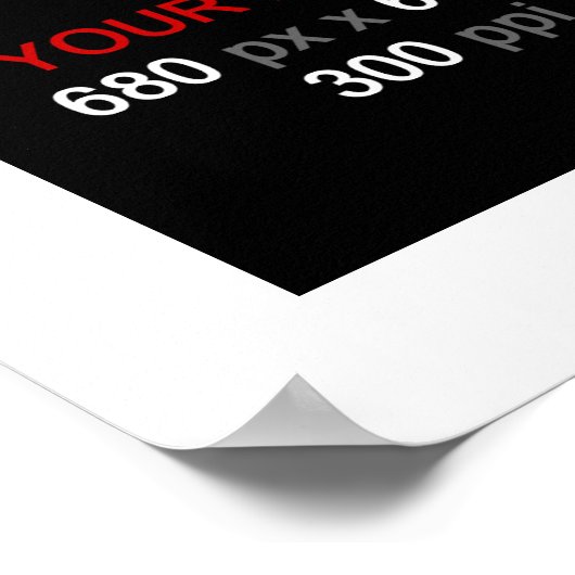 Blank Foto Collage Frame 4 Fotos Poster (Ecke)