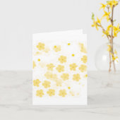 Blank Frangipani Plumeria Blume Karte (Gelbe Blume)
