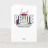 Blank-Frau mit Regenbogen-Sonnenbrille Karte (Rückseite)